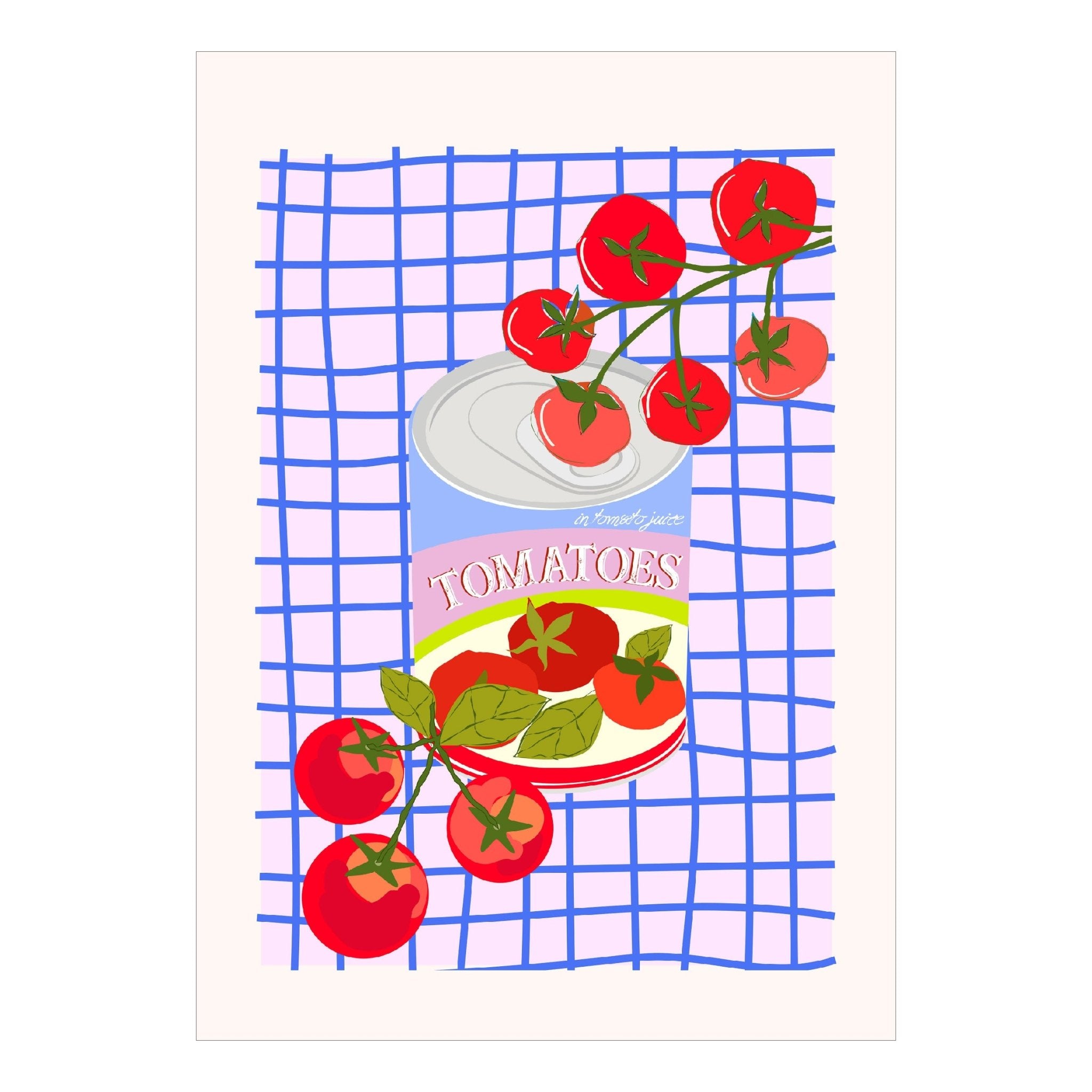 Decorative "Bon Appetit Collection: Tomatoes" Poster | High - Quality Print | Repositionable Adhesive - Pasquín