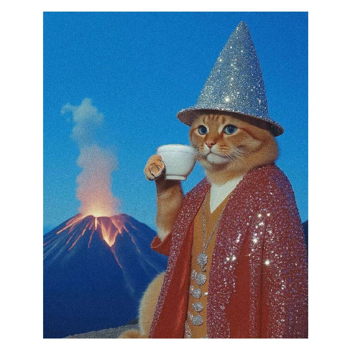 Decorative "Coffee Spell" Poster | High - Quality Print | Repositionable Adhesive - Pasquín