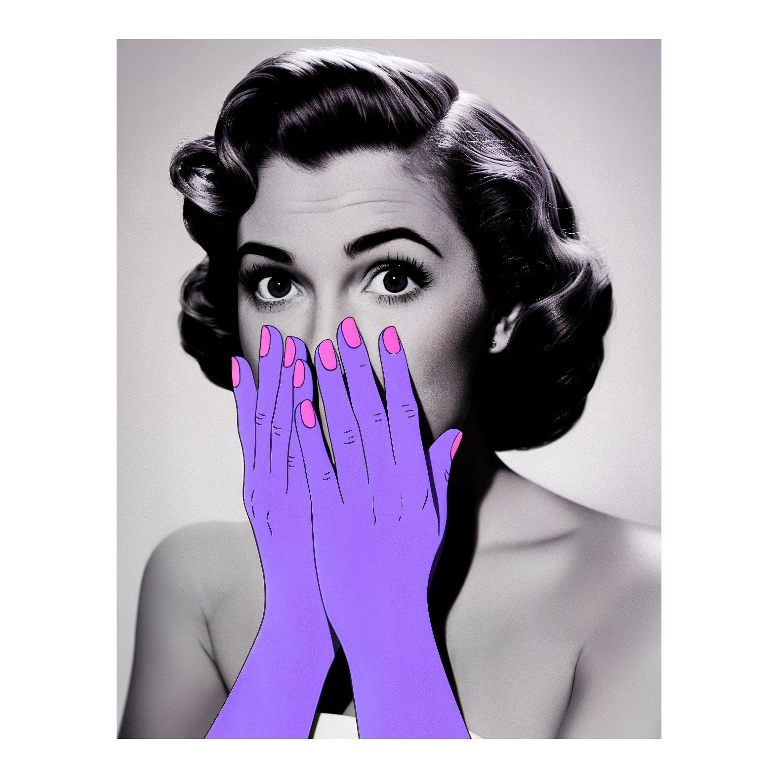 Decorative "Covered Muses" Poster | High - Quality Print | Repositionable Adhesive - Pasquín