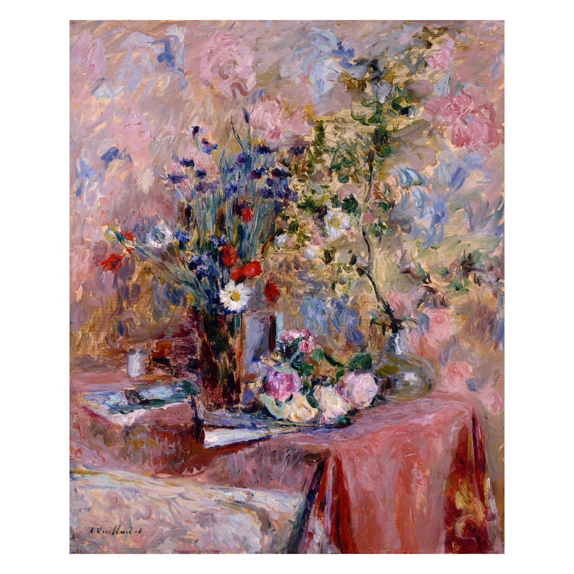 Decorative "Flowers (1903)" by Édouard Vuillard Poster | High - Quality Print | Repositionable Adhesive - Pasquín