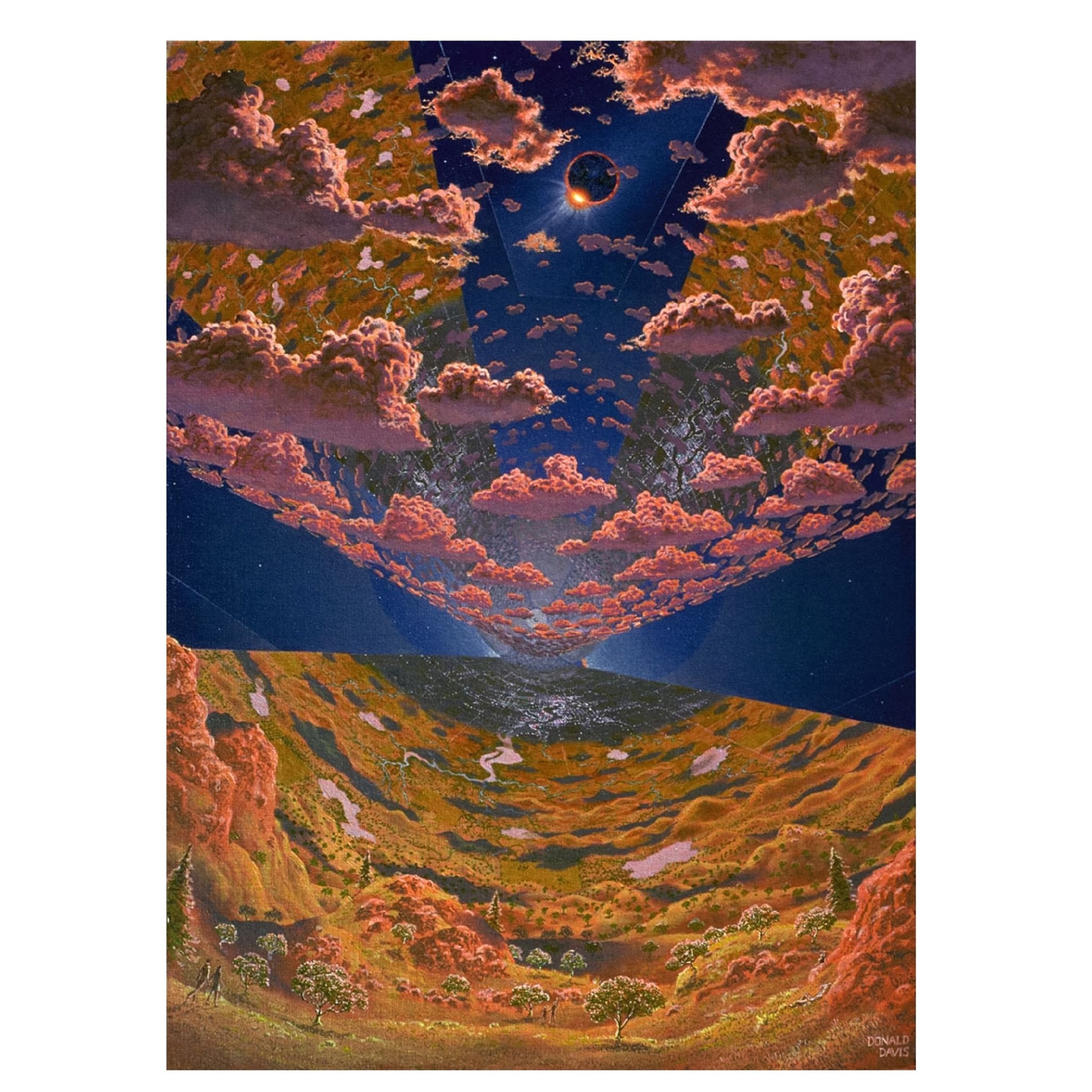 Decorative "Internal view of the O'Neill cylinder (2015)" by Don Davis Poster | High - Quality Print | Repositionable Adhesive - Pasquín