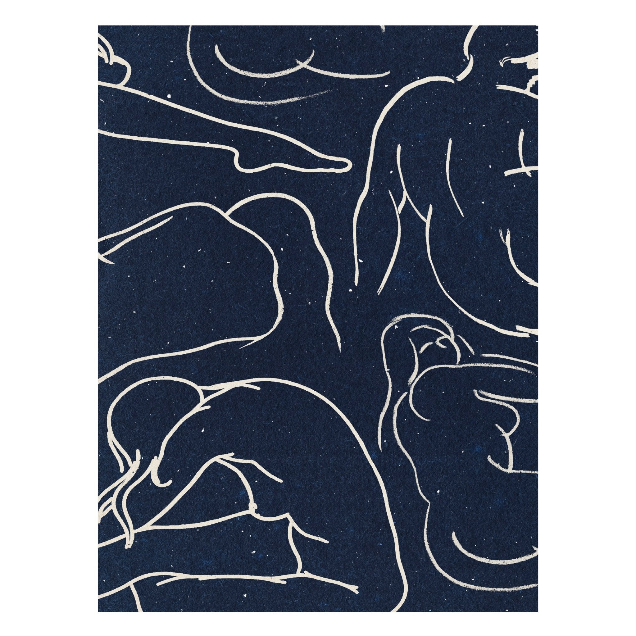 Decorative "Nude Lady (Pattern)" Poster | High - Quality Print | Repositionable Adhesive - Pasquín