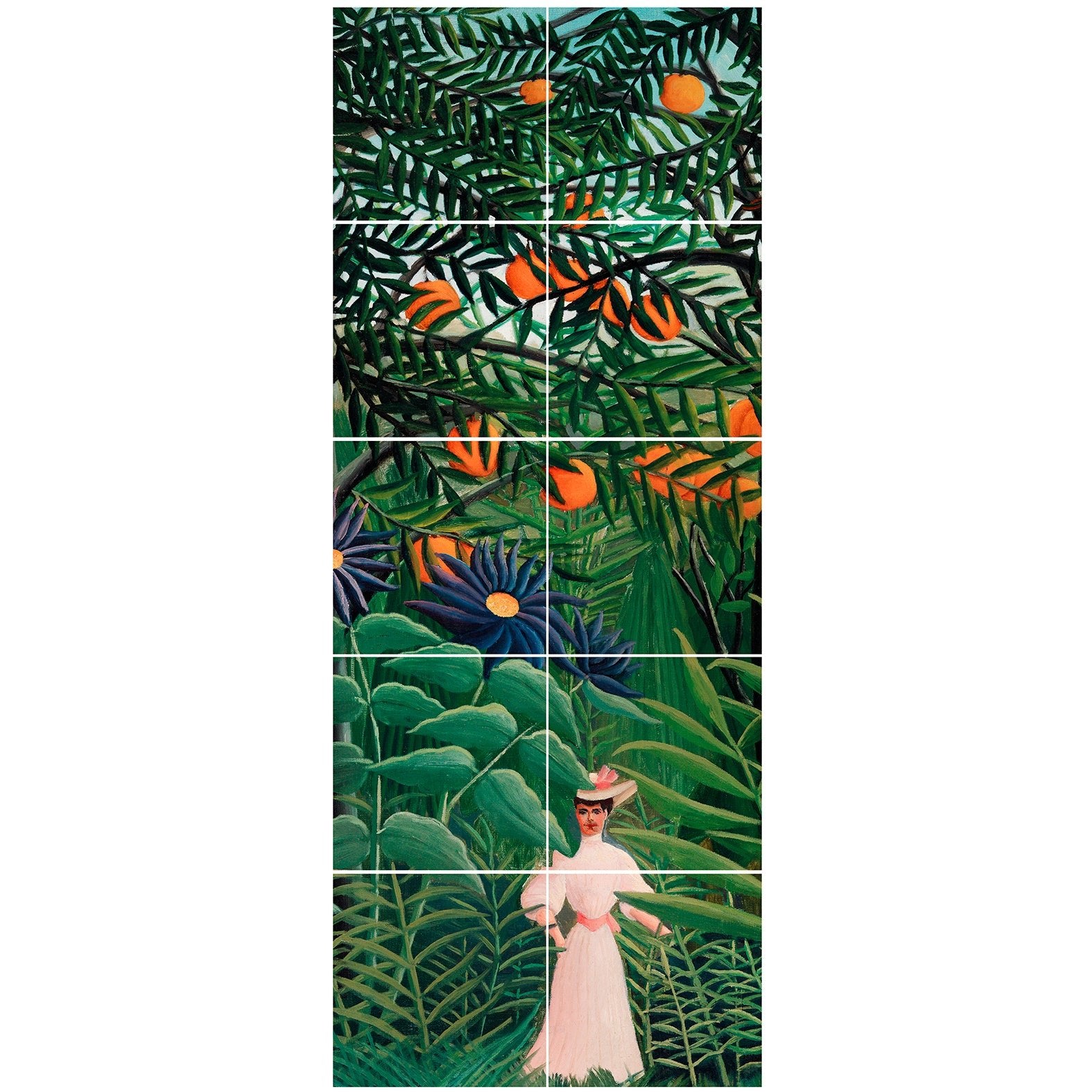 Decorative Removable Wall Tiles - Henri Rosseau Design - Pasquín