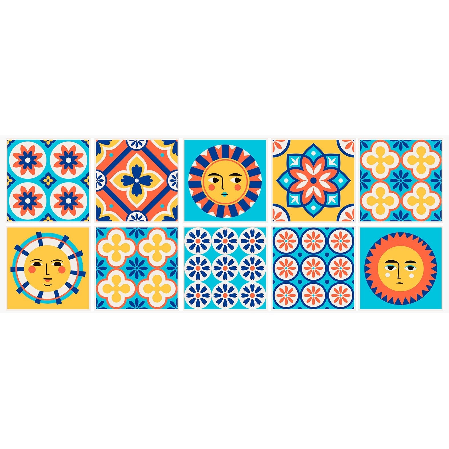 Decorative Removable Wall Tiles - Solar Design - Pasquín