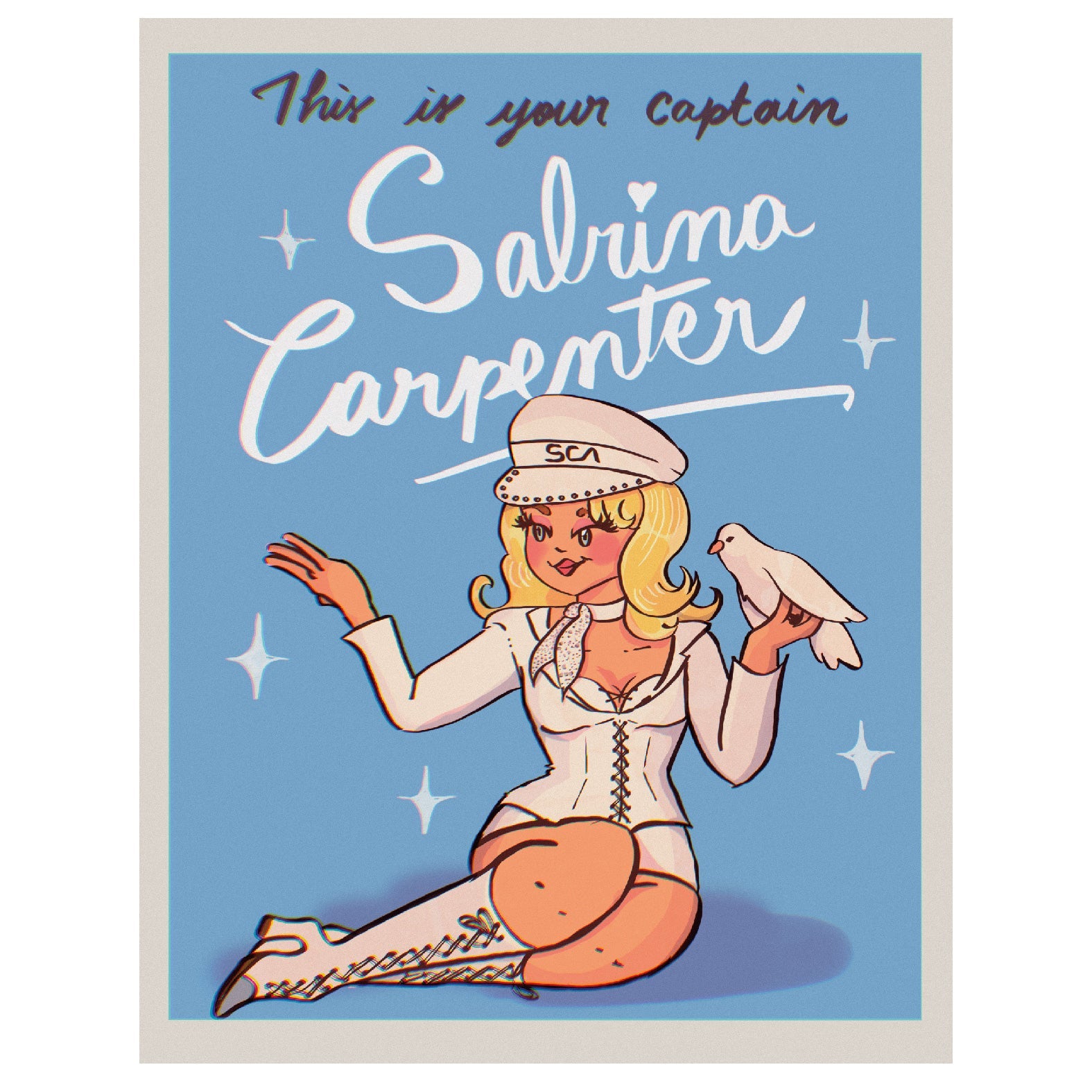 Decorative "Sabrina" by Lolillapolilla Poster | High - Quality Print | Repositionable Adhesive - Pasquín