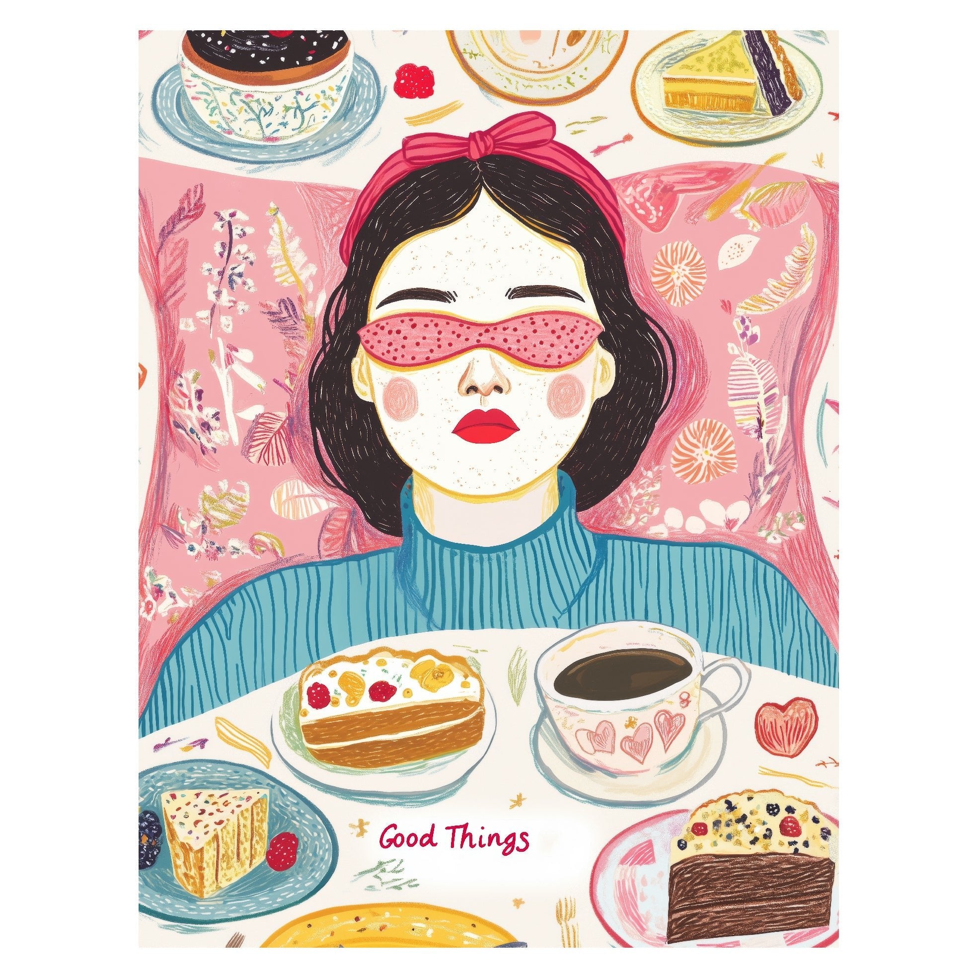 Decorative "Sweet Dreaming" Poster | High - Quality Print | Repositionable Adhesive - Pasquín