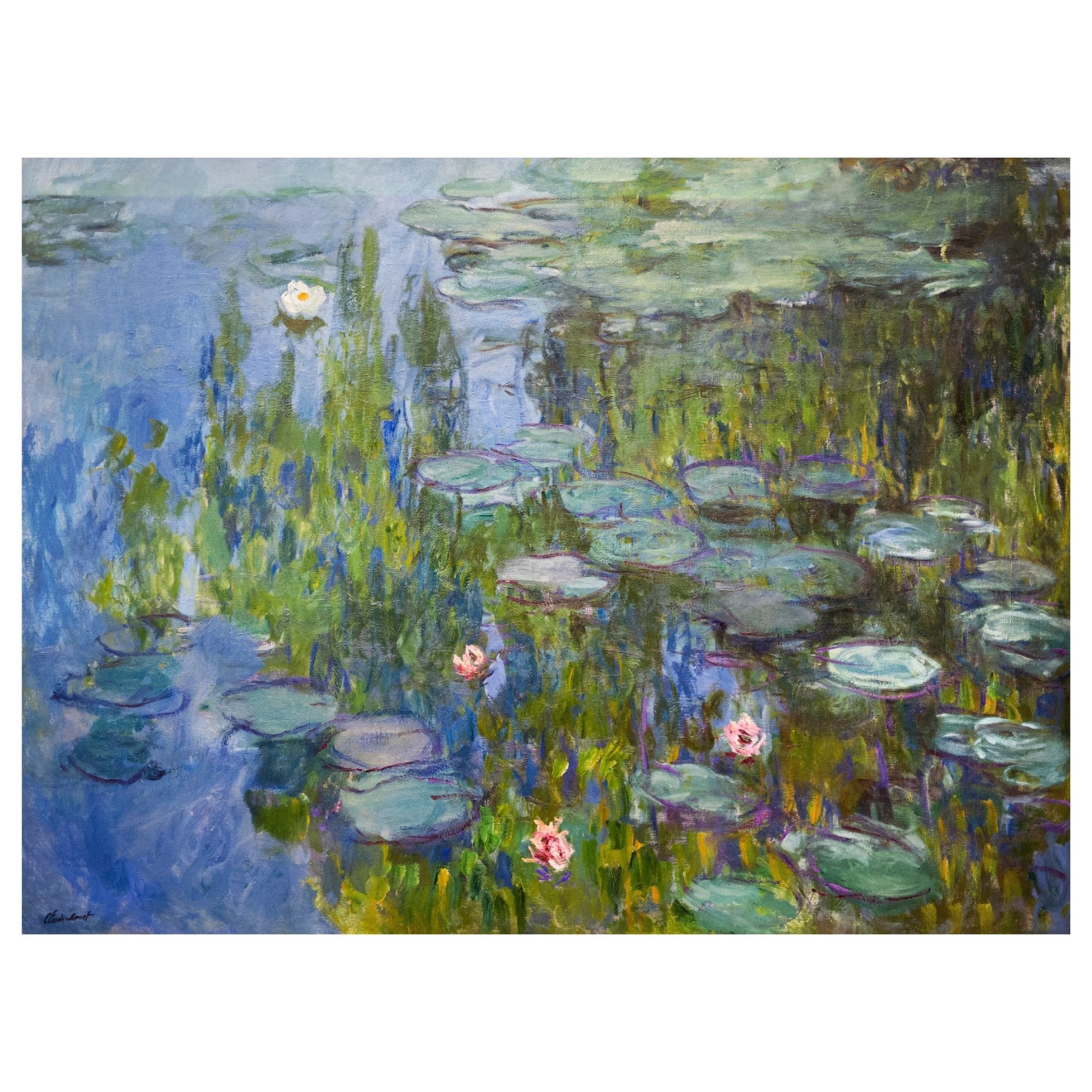 Decorative "Water Lilies (1915)" by Claude Monet Poster | High - Quality Print | Repositionable Adhesive - Pasquín