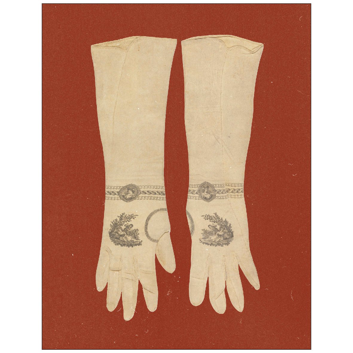 19th Century Women’s Gloves (1820) Reusable Peel - and - Stick Poster - Pasquín