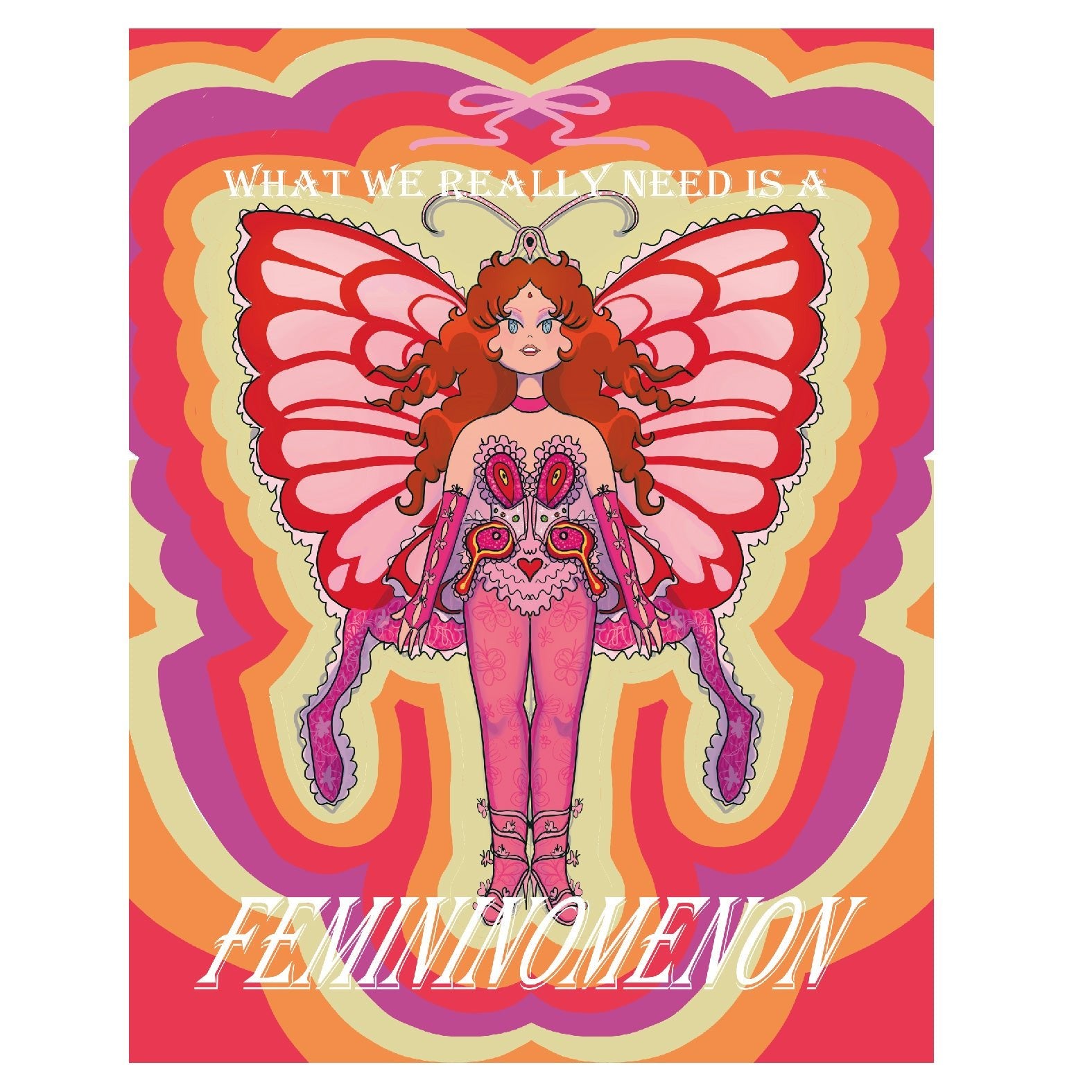 Decorative "Butterfly" by Lolillapolilla Poster | High - Quality Print | Repositionable Adhesive - Pasquín