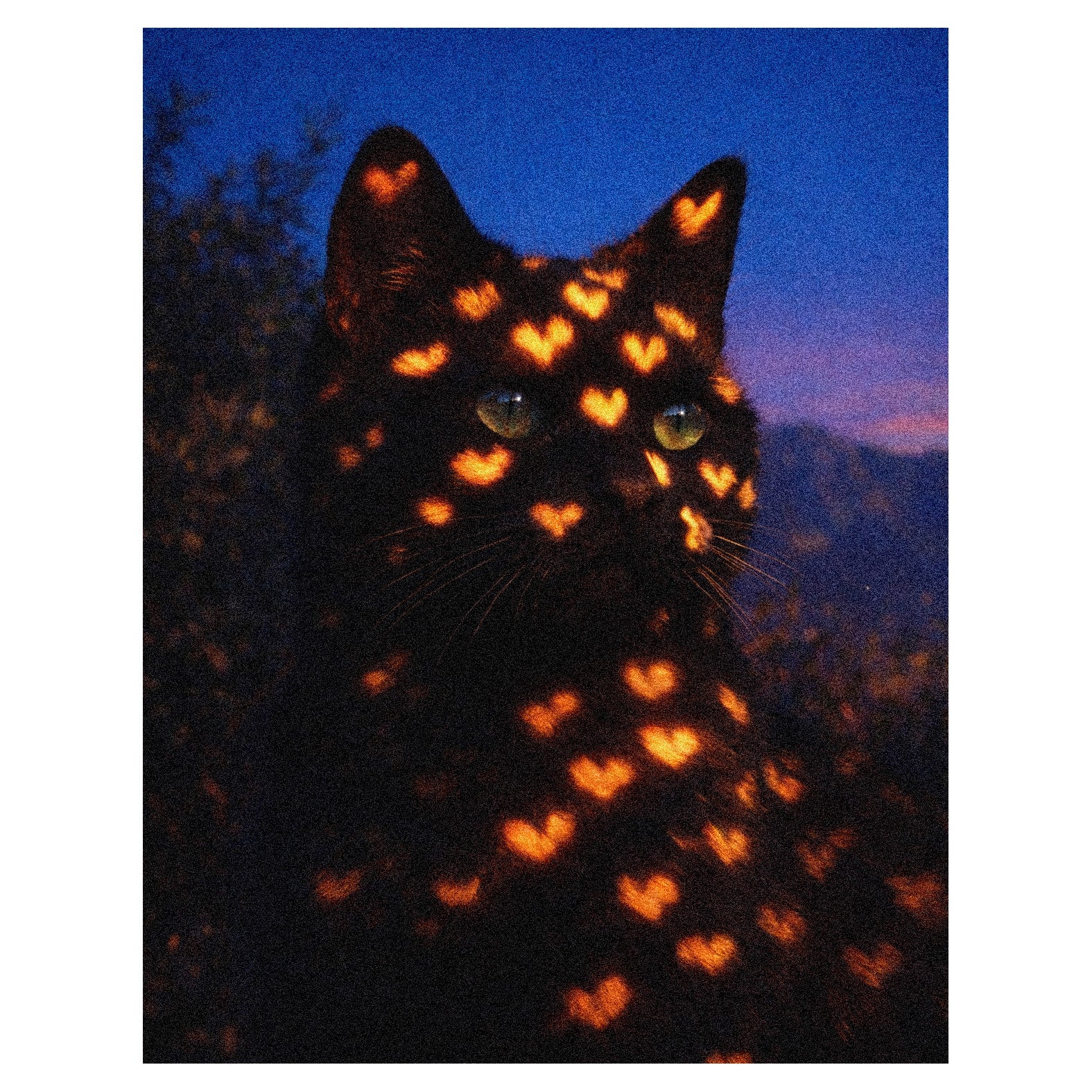 Decorative "Coquette Collection: Romantic Cat" Poster | High - Quality Print | Repositionable Adhesive - Pasquín