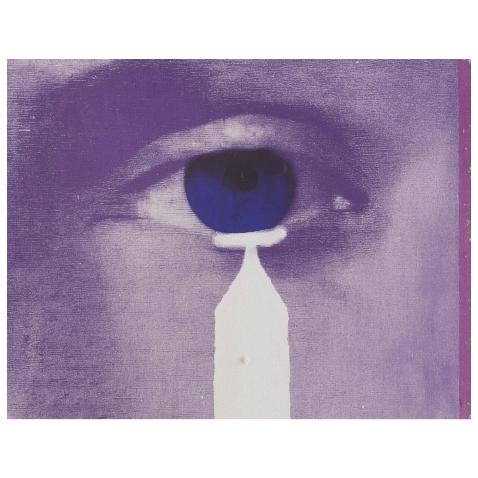 Decorative "White Tear" Poster | High - Quality Print | Repositionable Adhesive - Pasquín